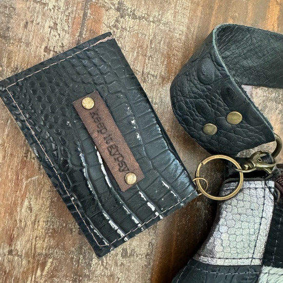 Keep it Gypsy patchwork Upcycled LV Leather Bum Crossbody Bag & Card wallet - Picture 4 of 6